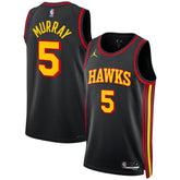 Dejounte Murray Atlanta Hawks Jordan Brand Unisex Swingman Jersey Statement Edition Black