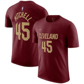 Donovan Mitchell Cleveland Cavaliers Icon 2022/23 Name & Number T-Shirt Burgundy - Nike