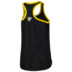 Pittsburgh Penguins G-III 4Her by Carl Banks Women's First Base Racerback Scoop Neck Tank Top - Black | US 5271919