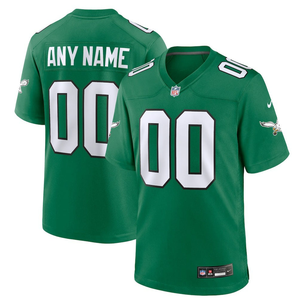 Philadelphia Eagles Alternate Custom Game Jersey - Kelly Green Jerseys