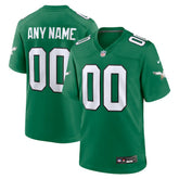 Philadelphia Eagles Alternate Custom Game Jersey - Kelly Green Jerseys