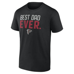 Atlanta Falcons Best Dad Ever Team T-Shirt - Black T-shirts