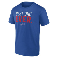 Buffalo Bills Best Dad Ever Team T-Shirt - Royal T-shirts