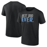 Carolina Panthers Best Dad Ever Team T-Shirt - Black T-shirts