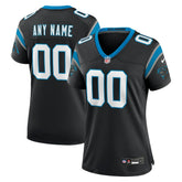 Carolina Panthers Women's Custom Game Jersey - Black Jerseys
