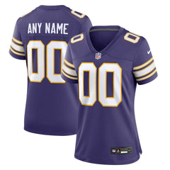 Minnesota Vikings Women's Classic Custom Game Jersey - Purple Jerseys