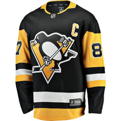 Sidney Crosby Pittsburgh Penguins Fanatics Captain Patch Home Breakaway Jersey - Black | US 5275446