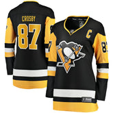 Sidney Crosby Pittsburgh Penguins Fanatics Women's Captain Patch Home Breakaway Jersey - Black | US 5275450