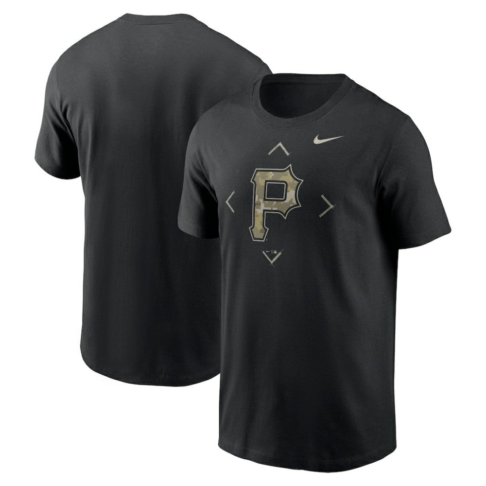 Pittsburgh Pirates Nike Camo Logo T-Shirt - Black T-shirts