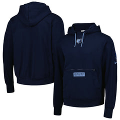 Memphis Grizzlies Courtside Heavyweight Pullover Hoodie Navy - Nike