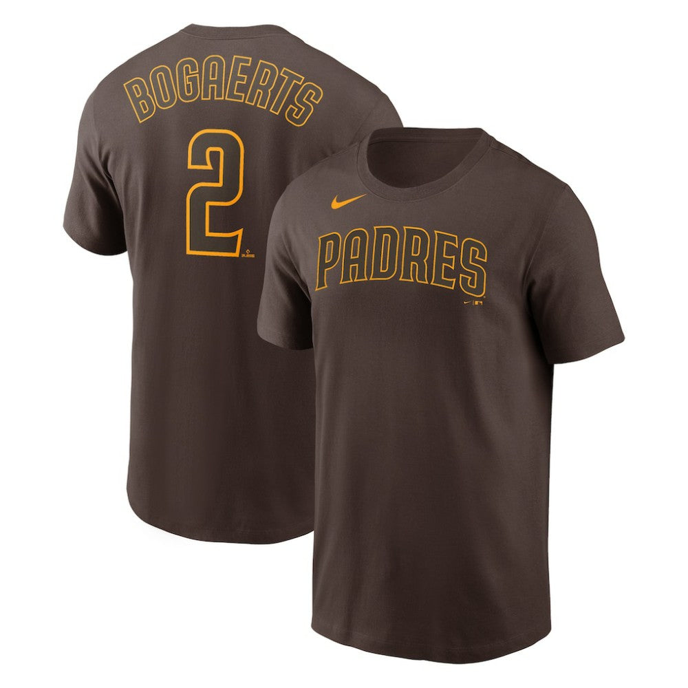 Xander Bogaerts San Diego Padres Nike Name & Number T-Shirt - Brown T-shirts