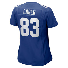 Lawrence Cager New York Giants Women's Home Game Player Jersey - Royal Jerseys