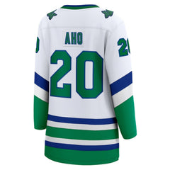 Sebastian Aho Carolina Hurricanes Fanatics Women's Throwback Breakaway Jersey - White | US 5278007