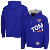 New York Knicks Tommy Jeans Bernard Half-Zip Hoodie Blue