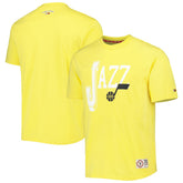 Utah Jazz Tommy Jeans Mel Varsity T-Shirt Gold