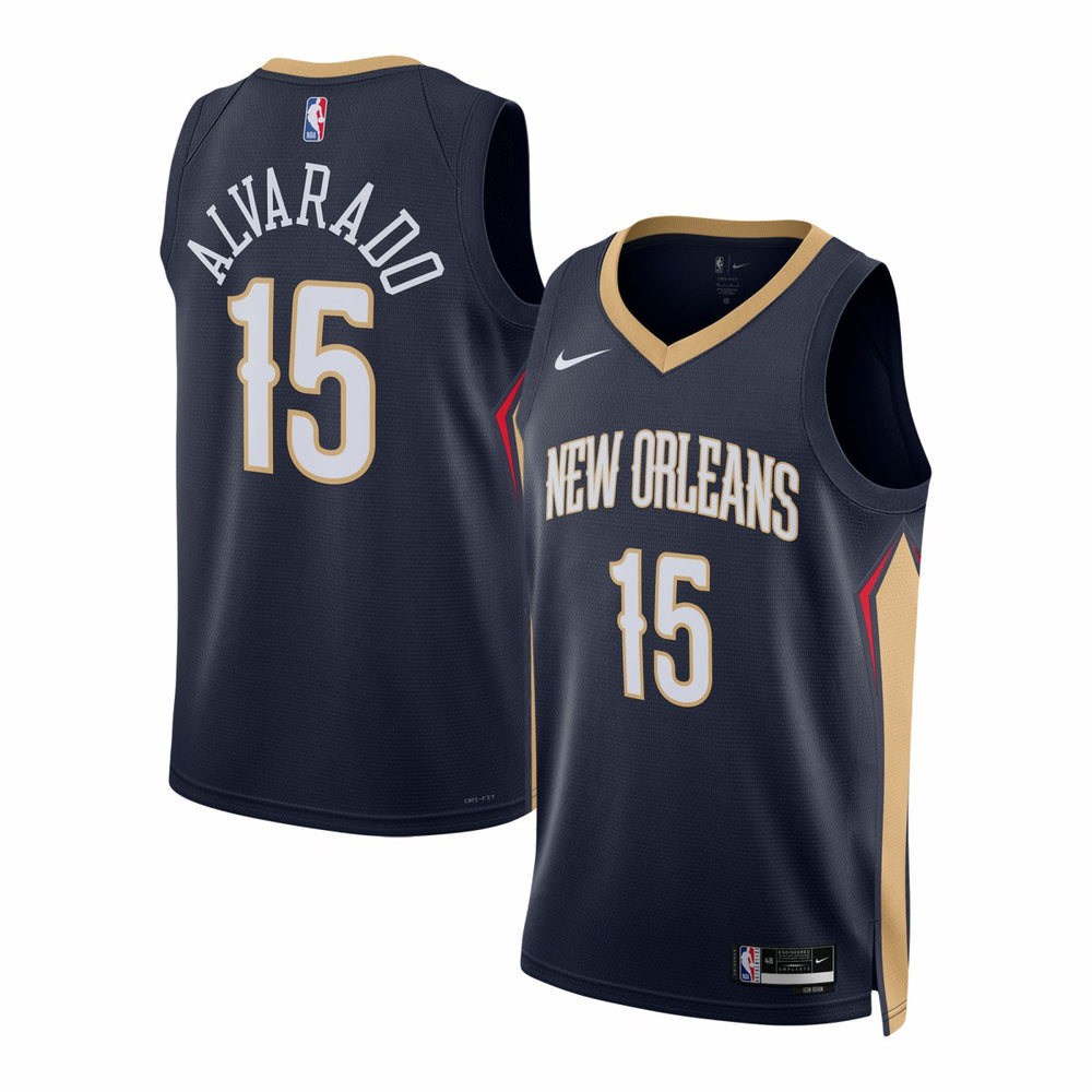 Jose Alvarado New Orleans Pelicans Unisex Swingman Jersey Icon Edition Navy - Nike