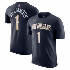 Zion Williamson New Orleans Pelicans Icon 2022/23 Name & Number T-Shirt Navy - Nike