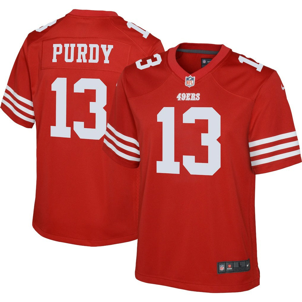 Brock Purdy San Francisco 49ers Youth Game Jersey - Scarlet Jerseys