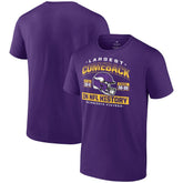 Minnesota Vikings Largest Comeback T-Shirt - Purple T-shirts