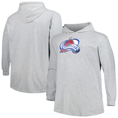 Colorado Avalanche Big & Tall Pullover Hoodie - Heather Gray | US 5281573