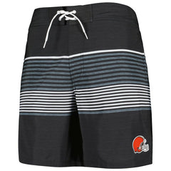 Cleveland Browns G-III Sports by Carl Banks Coastline Volley Swim Shorts - Black Shorts