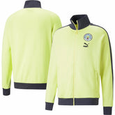 Manchester City ftblHeritage T7 Raglan Full-Zip Track Jacket Yellow - Puma