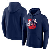 Atlanta Braves Team Country Pullover Hoodie - Navy Hoodies