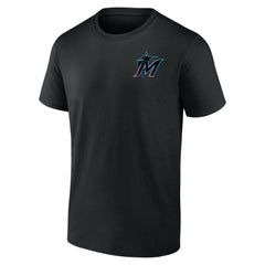 Miami Marlins Team Hometown Collection Surf's Up T-Shirt - Black T-shirts