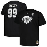 Wayne Gretzky Los Angeles Kings Mitchell & Ness Big & Tall Name & Number T-Shirt - Black | US 5283192