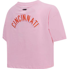 Cincinnati Bengals Pro Standard Women's Cropped Boxy T-Shirt - Pink T-shirts