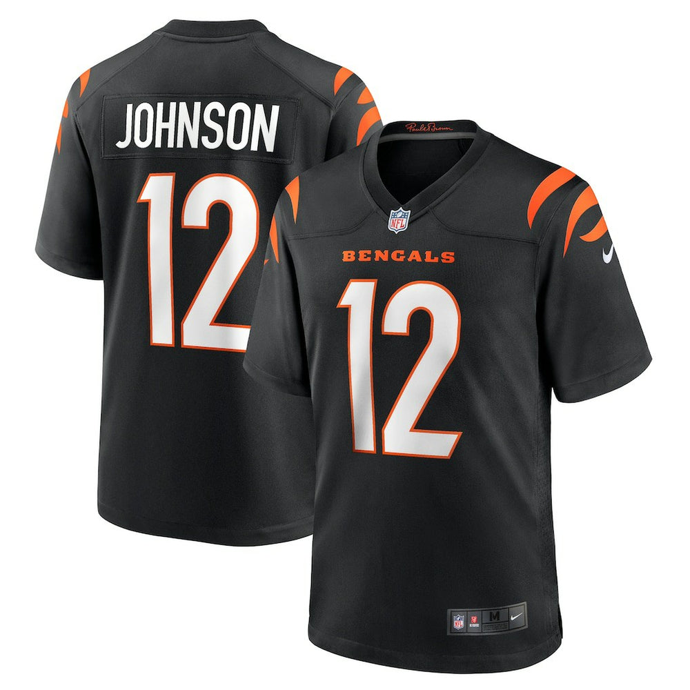 Tyron Johnson Cincinnati Bengals Home Game Player Jersey - Black Jerseys