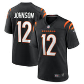 Tyron Johnson Cincinnati Bengals Home Game Player Jersey - Black Jerseys