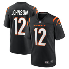 Tyron Johnson Cincinnati Bengals Home Game Player Jersey - Black Jerseys