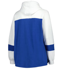Kansas City Royals Women's Plus Size Colorblock Pullover Hoodie - Royal Hoodies