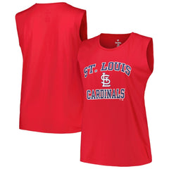 St. Louis Cardinals Profile Women's Plus Size Tank Top - Red Tanks