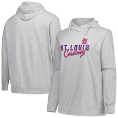 Profile St. Louis Cardinals Women's Plus Size Pullover Hoodie - Heather Gray Hoodies