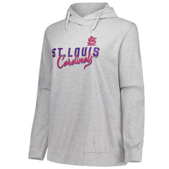 Profile St. Louis Cardinals Women's Plus Size Pullover Hoodie - Heather Gray Hoodies