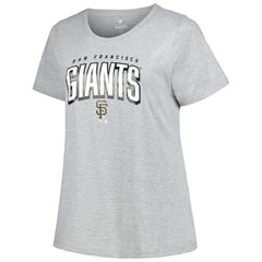 San Francisco Giants Profile Women's Plus Size T-Shirt Combo Pack - Black/Heather Gray T-shirts