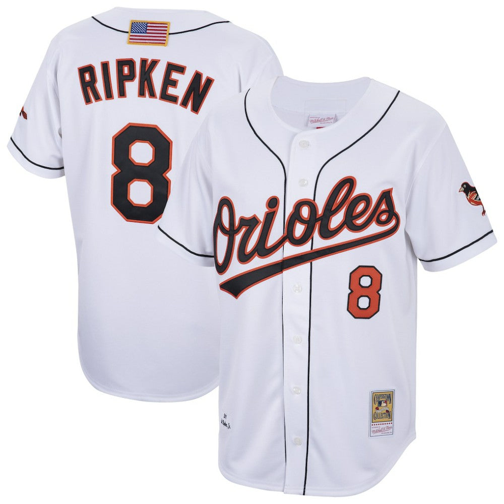Cal Ripken Jr. Baltimore Orioles Cooperstown Collection 2001 Authentic Player Jersey - White Jerseys