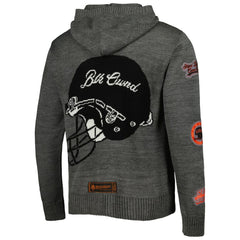 Cincinnati Bengals x BlaCkOWned Stripes Don't Come Easy Pullover Hoodie - Gray Hoodies