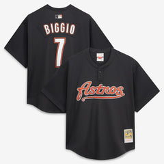 Craig Biggio Houston Astros Mitchell & Ness Authentic Batting Practice Jersey - Black Jerseys