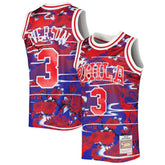 Allen Iverson Philadelphia 76ers 1996/97 Hardwood Classics Lunar New Year Swingman Jersey Red - Mitchell & Ness
