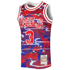 Allen Iverson Philadelphia 76ers 1996/97 Hardwood Classics Lunar New Year Swingman Jersey Red - Mitchell & Ness