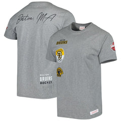 Boston Bruins Mitchell & Ness City Collection T-Shirt - Heather Gray | US 5293992