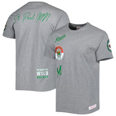 Minnesota Wild Mitchell & Ness City Collection T-Shirt - Heather Gray | US 5293999