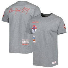 New York Rangers Mitchell & Ness City Collection T-Shirt - Heather Gray | US 5294001
