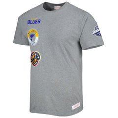 St. Louis Blues Mitchell & Ness City Collection T-Shirt - Heather Gray | US 5294007