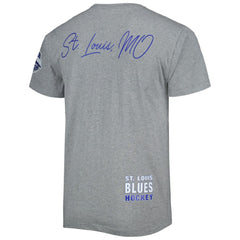 St. Louis Blues Mitchell & Ness City Collection T-Shirt - Heather Gray | US 5294007