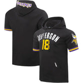 Justin Jefferson Minnesota Vikings Pro Standard Player Name & Number Hoodie T-Shirt - Black Hoodies