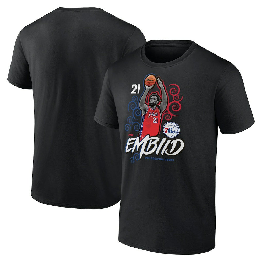Joel Embiid Philadelphia 76ers Competitor T-Shirt Black